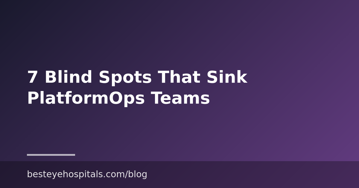 7 Blind Spots That Sink PlatformOps Teams